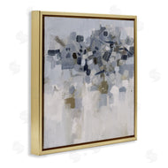 Smith Haynes | Soft Blue Abstracted Shapes Detail