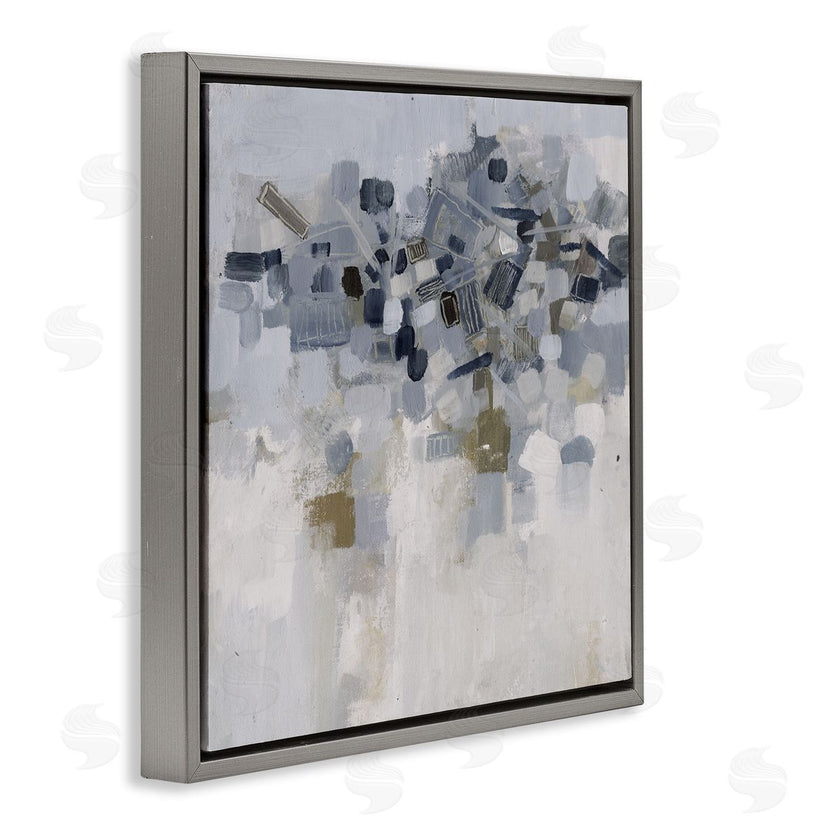 Smith Haynes | Soft Blue Abstracted Shapes Detail