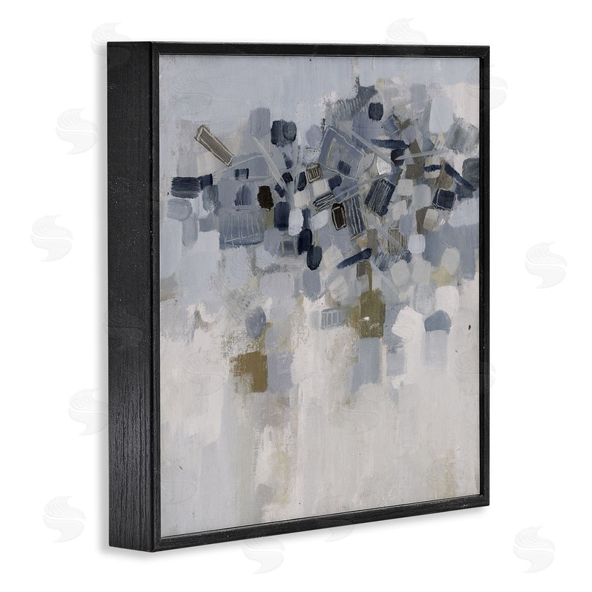 Smith Haynes | Soft Blue Abstracted Shapes Detail