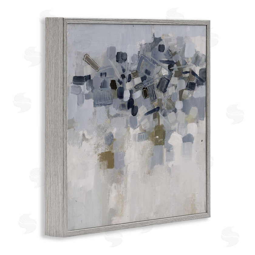 Smith Haynes | Soft Blue Abstracted Shapes Detail