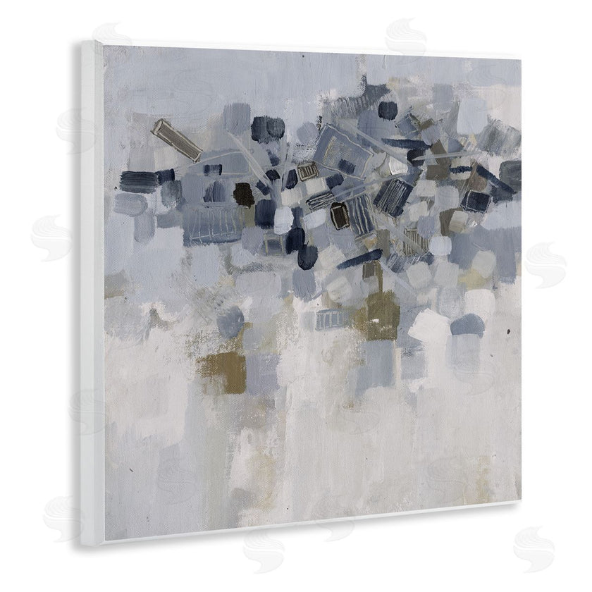 Smith Haynes | Soft Blue Abstracted Shapes Detail