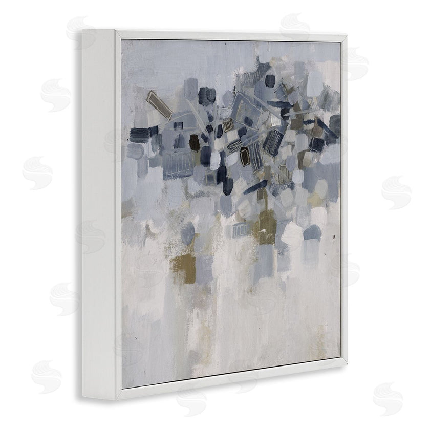 Smith Haynes | Soft Blue Abstracted Shapes Detail