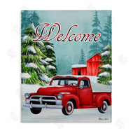 Sheri Hart | Winter Welcome Red Truck Sign