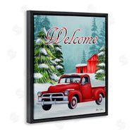 Sheri Hart | Winter Welcome Red Truck Sign
