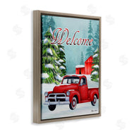 Sheri Hart | Winter Welcome Red Truck Sign