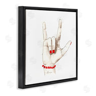 Lanie Loreth | I Love You Sign Language Red