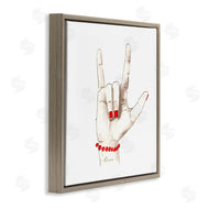 Lanie Loreth | I Love You Sign Language Red