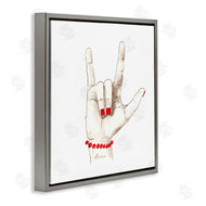 Lanie Loreth | I Love You Sign Language Red