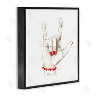 Lanie Loreth | I Love You Sign Language Red