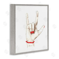 Lanie Loreth | I Love You Sign Language Red