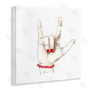 Lanie Loreth | I Love You Sign Language Red