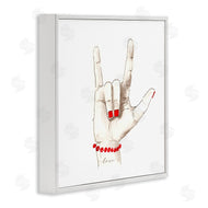 Lanie Loreth | I Love You Sign Language Red