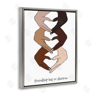 Lanie Loreth | Friendship Diverse Hands Heart Pose