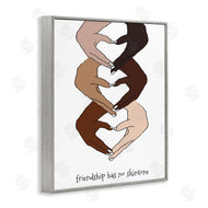 Lanie Loreth | Friendship Diverse Hands Heart Pose