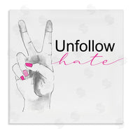 Lanie Loreth | Unfollow Hate Peace Hand Sign
