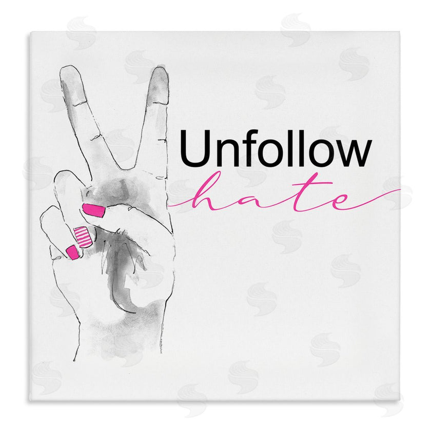 Lanie Loreth | Unfollow Hate Peace Hand Sign