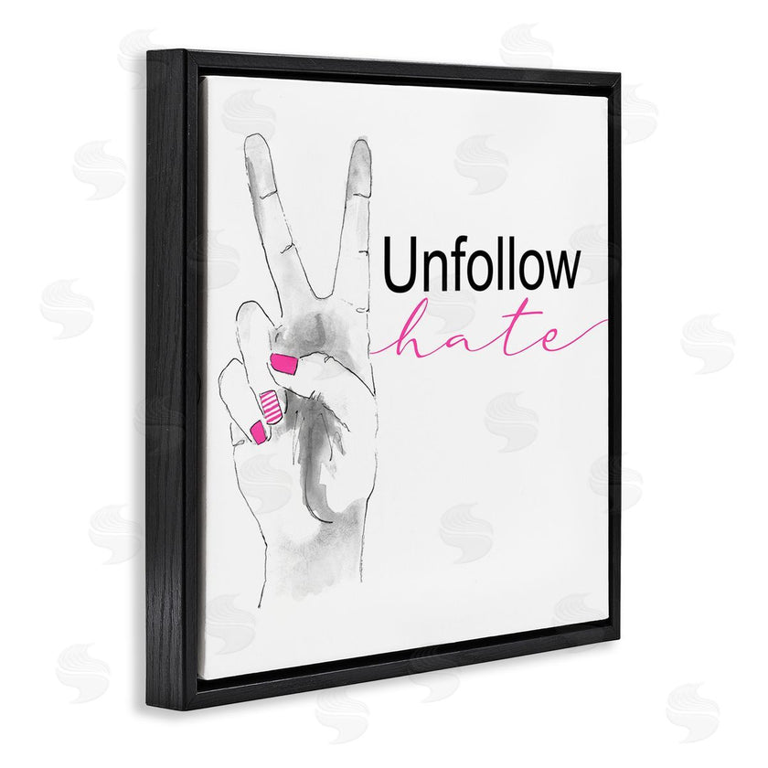 Lanie Loreth | Unfollow Hate Peace Hand Sign