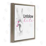 Lanie Loreth | Unfollow Hate Peace Hand Sign