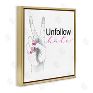 Lanie Loreth | Unfollow Hate Peace Hand Sign