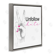 Lanie Loreth | Unfollow Hate Peace Hand Sign