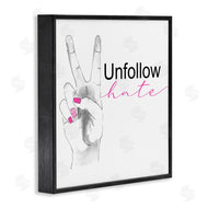 Lanie Loreth | Unfollow Hate Peace Hand Sign