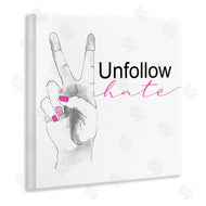 Lanie Loreth | Unfollow Hate Peace Hand Sign