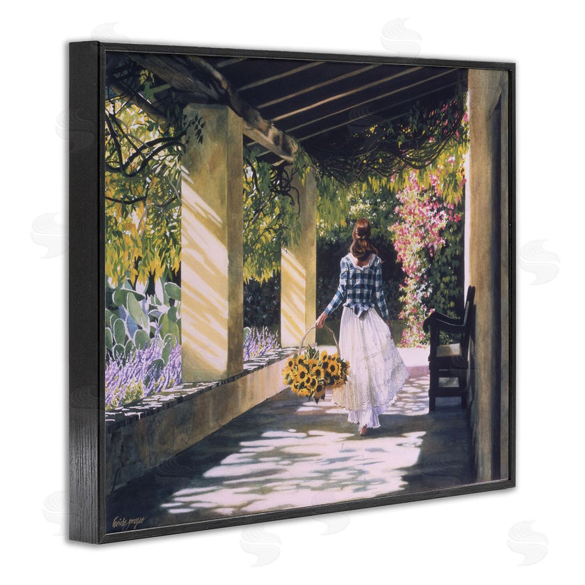 Heide Presse | Girl with Sunflower Basket