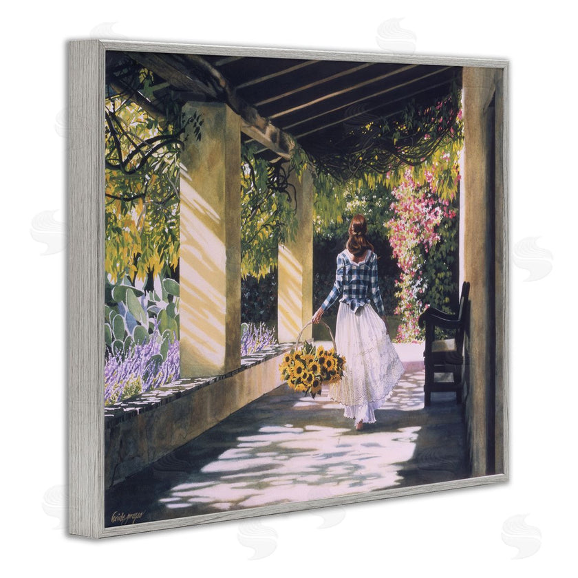 Heide Presse | Girl with Sunflower Basket
