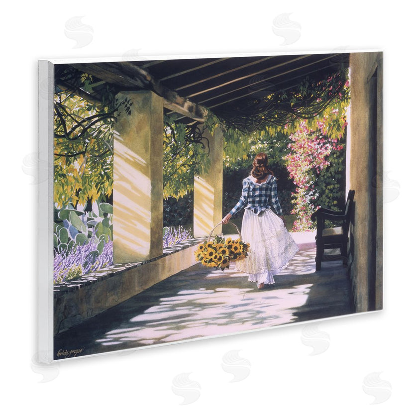 Heide Presse | Girl with Sunflower Basket