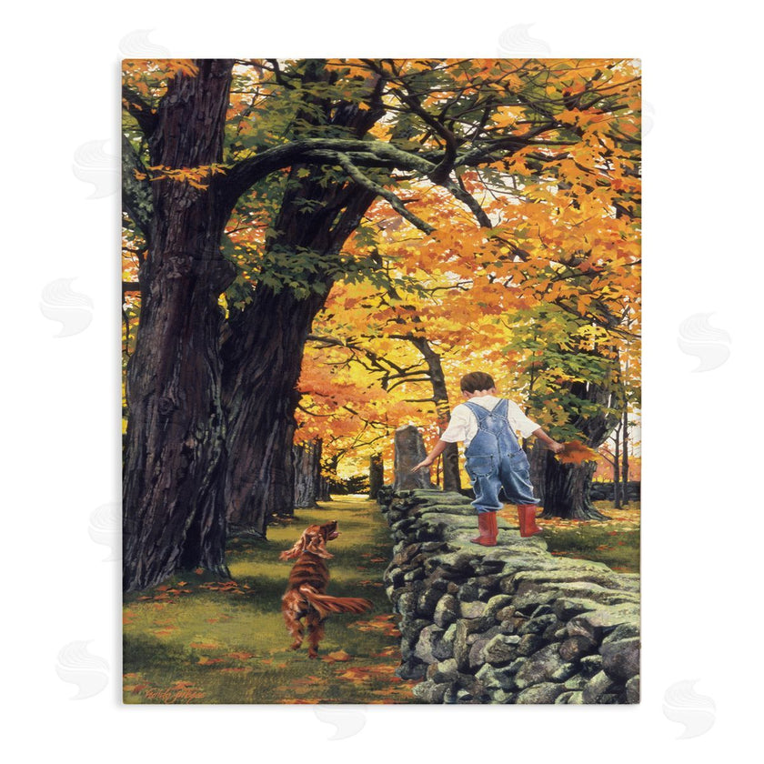 Heide Presse | Boy on Wall with Dog