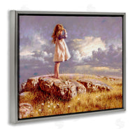 Jim Daly | Girl Gazing on Rock Sunset