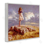 Jim Daly | Girl Gazing on Rock Sunset
