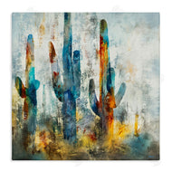 Scott Brems | Abstract Vibrant Cacti Silhouettes
