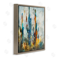 Scott Brems | Abstract Vibrant Cacti Silhouettes