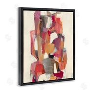 Terri Burris | Centered Geometric Shapes Abstract Red Orange