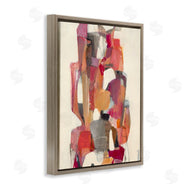 Terri Burris | Centered Geometric Shapes Abstract Red Orange