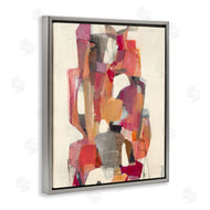 Terri Burris | Centered Geometric Shapes Abstract Red Orange