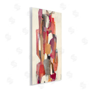 Terri Burris | Centered Geometric Shapes Abstract Red Orange