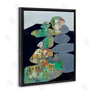 Ruth Fromstein | Stacked Rocks Abstract Blue Green