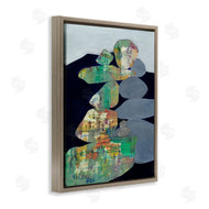 Ruth Fromstein | Stacked Rocks Abstract Blue Green