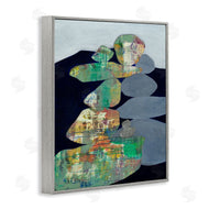 Ruth Fromstein | Stacked Rocks Abstract Blue Green