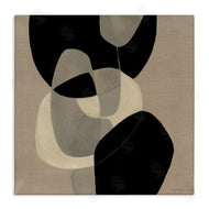 Kippi Leonard | Neutral Shapes Abstract Brown Black