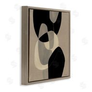 Kippi Leonard | Neutral Shapes Abstract Brown Black