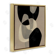 Kippi Leonard | Neutral Shapes Abstract Brown Black