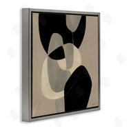 Kippi Leonard | Neutral Shapes Abstract Brown Black