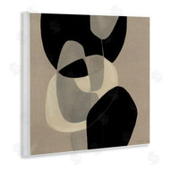Kippi Leonard | Neutral Shapes Abstract Brown Black