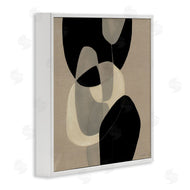 Kippi Leonard | Neutral Shapes Abstract Brown Black