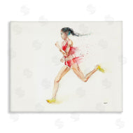 Patti Mann | Watercolor Athlete Female Runner