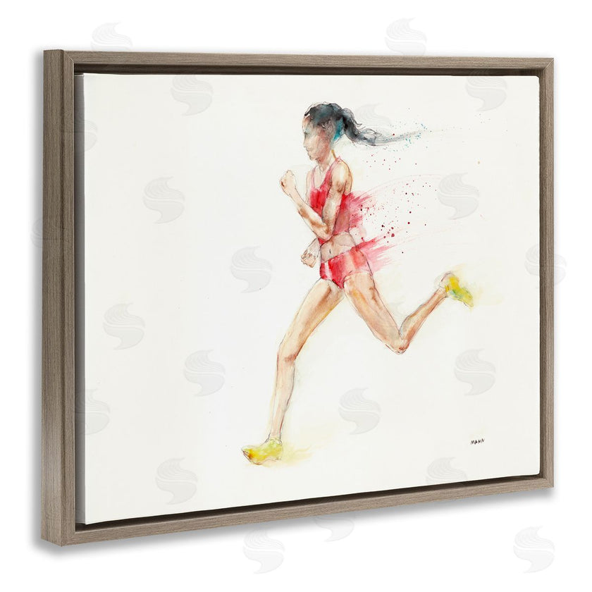 Patti Mann | Watercolor Athlete Female Runner