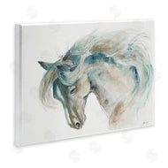 Patti Mann | Watercolor Horse Blue Beige